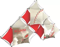 Xclaim 14' 10 Quad Pyramid Fabric Popup Display Kit 02