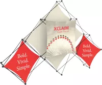 Xclaim 10' 6 Quad Pyramid Fabric Popup Display Kit 02