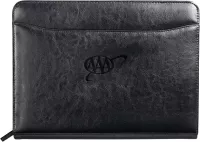 Renaissance Italian Style Leather Zippered Padfolio with FSC® Mix Paper