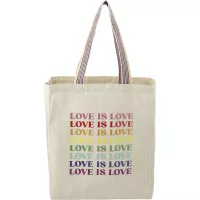Rainbow Recycled 6oz Cotton Grocery Tote