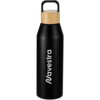 Aspen 24 oz Recycled Bottle with FSCĀ® Bamboo Lid