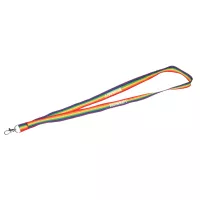 Recycled Polyester Rainbow Lanyard