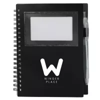 5'' x 7'' FSC® Recycled Star Spiral Notebook with Pen