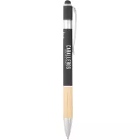 Bamboo and Recycled Aluminum Soft Touch Ballpoint Stylus