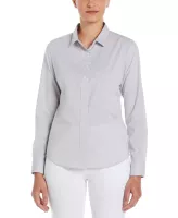 Perry Ellis Ladies Mini Grid Woven Shirt