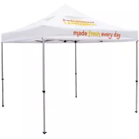 10' Deluxe Tent, Vented Canopy (Imprinted, 2 Locations)