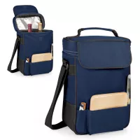 Duet Insulated Two-Bottle Wine & Cheese Tote
