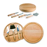 Circo - Circular Cutting Board w/4 Stainless Steel Cheese Tools