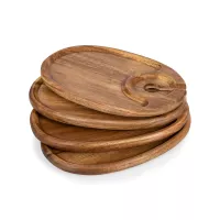 Wine Appetizer Plate Set of 4