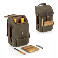 2 Bottle Insulated Wine & Cheese Cooler Bag