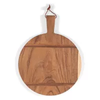 Madera Charcuterie Board Round - Caribbean Walnut 22.5" x 18" x 0.75"