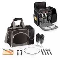 Malibu - Picnic Tote w/Deluxe Picnic Service for 2 - Solid Colors