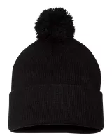 Sportsman™ 12" Pom-Pom Cuffed Beanie