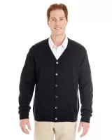 Harriton Men's Pilbloc™ V-Neck Button Cardigan Sweater