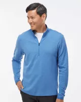 Adidas® Men's 3-Stripes Quarter-Zip Sweater Pullover Shirt