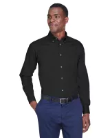 Harriton Men's Easy Blend™ Long Sleeve Twill Shirt