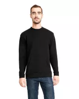 Next Level Apparel® Unisex Santa Barbara Pocket Crewneck Sweatshirt