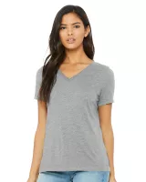 Bella+Canvas® Women's Relaxed Heather CVC V-Neck Tee