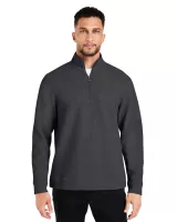NORTH END® Men's Spirit Textured Quarter-Zip Pullover Sweatshirt