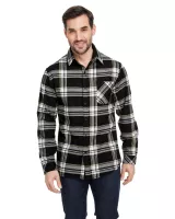 Burnside Woven Plaid Flannel With Biased Pocket