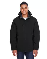 NORTH END® Men's Glacier Insulated Three-Layer Fleece Bonded Soft Shell Jacket w/Detachable Hood