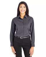 Devon and Jones® Women's CrownLux Performance® Tonal Mini Check Woven Dress Shirt