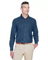 Harriton Men's Long Sleeve Denim Shirt