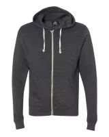 J. America® Men's Triblend Full-Zip Hooded Sweatshirt