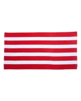 Carmel Towel Company Cabana Stripe Velour Beach Towel