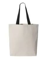 Q-Tees™ 11L Canvas Tote w/Contrast Color Handles