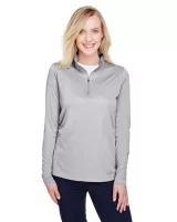 Team 365 Women's Zone Sonic Heather Performance Quarter-Zip Pullover Sweater