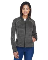 NORTH END® Women's Flux Mélange Bonded Fleece Jacket