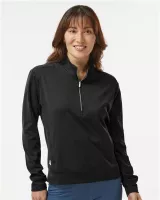 Adidas® Women's Ultimate365 Textured Quarter-Zip Pullover Shirt