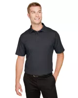 Devon and Jones® Men's CrownLux Performance® Address Mélange Short Sleeve Polo Shirt