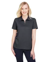 Devon and Jones® Women's CrownLux Performance® Address Melange Short Sleeve Polo Shirt