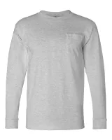 Bayside® USA-Made Long Sleeve T-Shirt w/Pocket