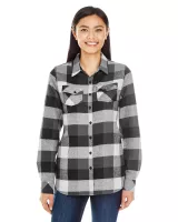 Burnside Ladies' Plaid Boyfriend Flannel Shirt