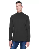 Devon and Jones Adult Sueded Cotton Jersey Mock Turtleneck