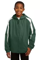 Sport-Tek® Youth Fleece-Lined Colorblock Jacket.