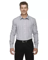 Devon and Jones® Men's Crown Collection® Glen Plaid Woven Dress Shirt