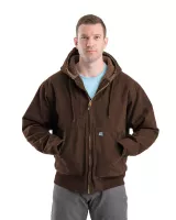 Berne Apparel Men's Highland Flex180® Washed Duck Hooded Work Jacket
