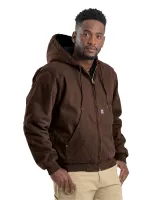 Berne® Apparel Men's Heartland Washed Cotton Duck Hooded Jacket