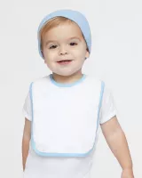 Rabbit Skins Infant Contrast Trim Premium Jersey Bib
