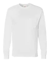 Hanes® Authentic Long Sleeve Pocket T-Shirt