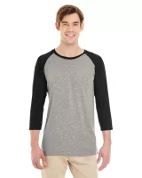 Jerzees Adult TRI-BLEND Baseball Raglan
