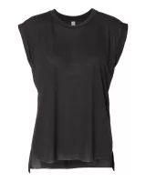 Bella+Canvas® Women's Flowy Rolled Cuffs Muscle T-Shirt