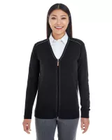 Devon and Jones Ladies' Manchester Fully-Fashioned Full-Zip Cardigan Sweater