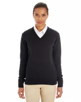 Harriton Women's Pilbloc V-Neck Sweater