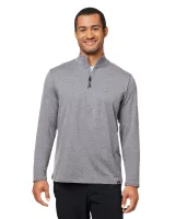 GLYDER LLC Men's Marbled Jersey Fairway Quarter-Zip