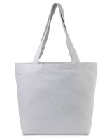 Gemline Aware™ Recycled Cotton Shopper Tote Bag With Interior Zip Pocket